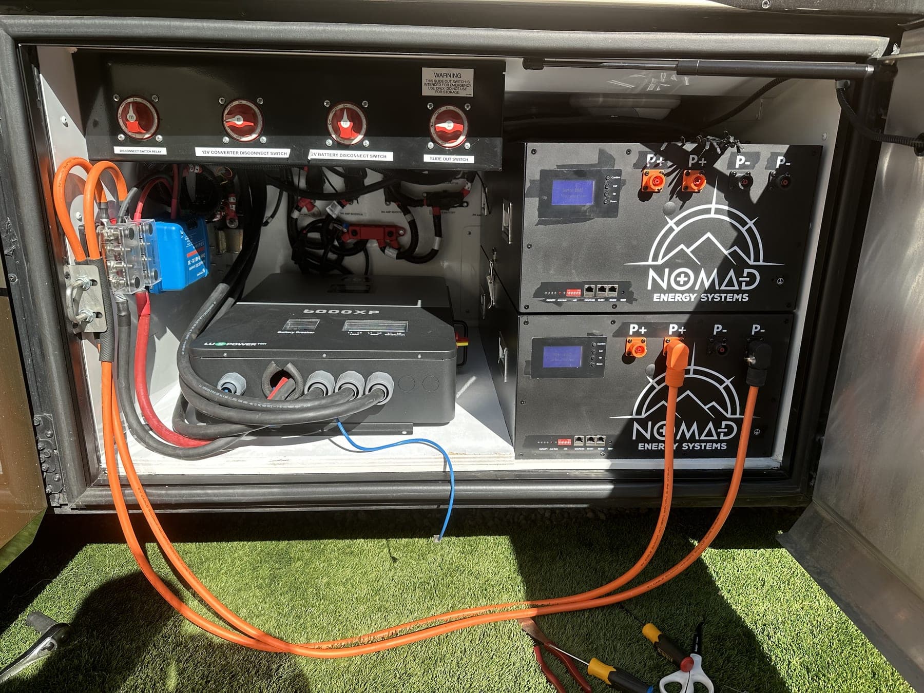 Second Nomad Energy Systems battery install with Victron monitoring integration